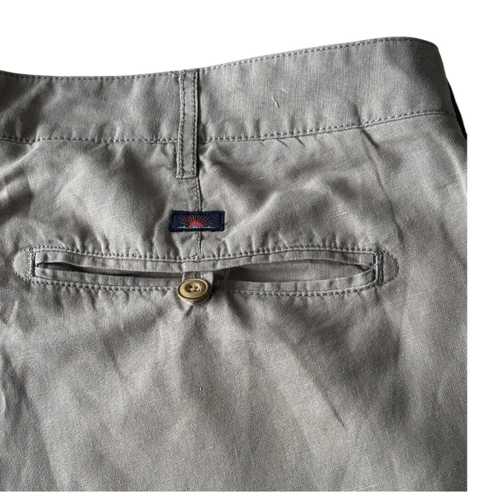 Faherty Tradewinds 9” inseam linen blend men’s shorts in Steel Dust | 38
